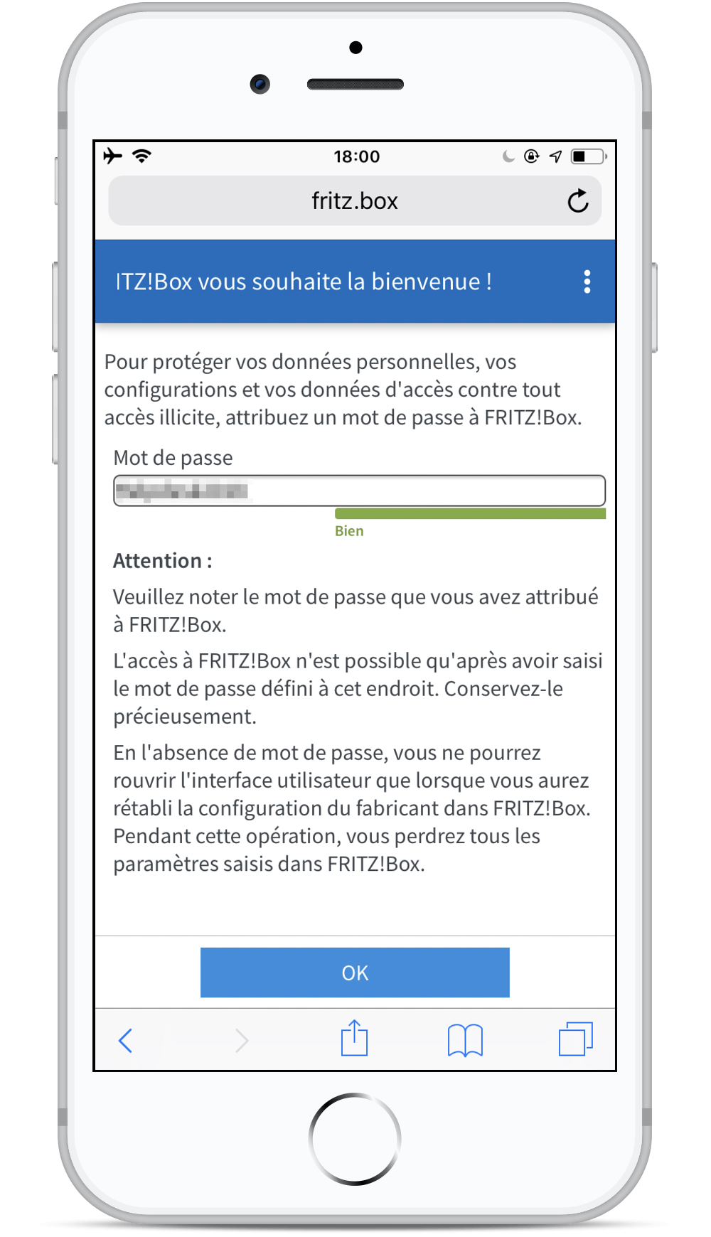 Comment configurer ma FRITZ!Box si je n'ai qu'un smartphone